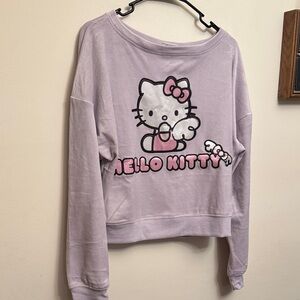 Hello Kitty Purple velour top